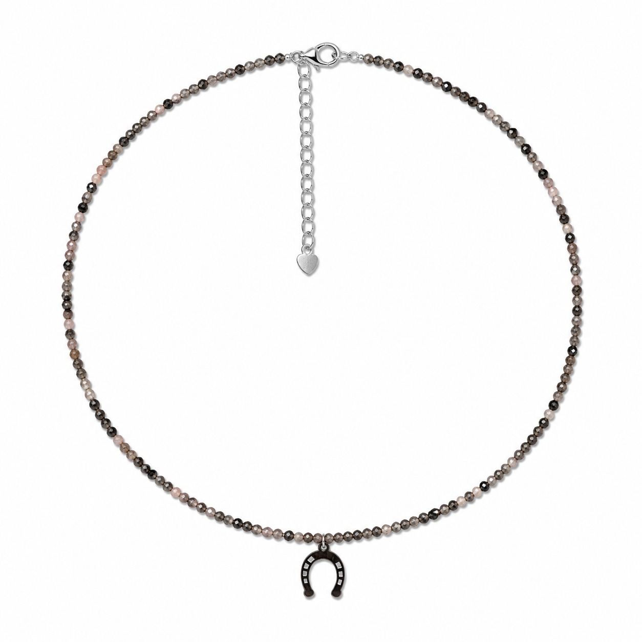 Lucky Energy Choker – Tourmaline & Horseshoe 🧲