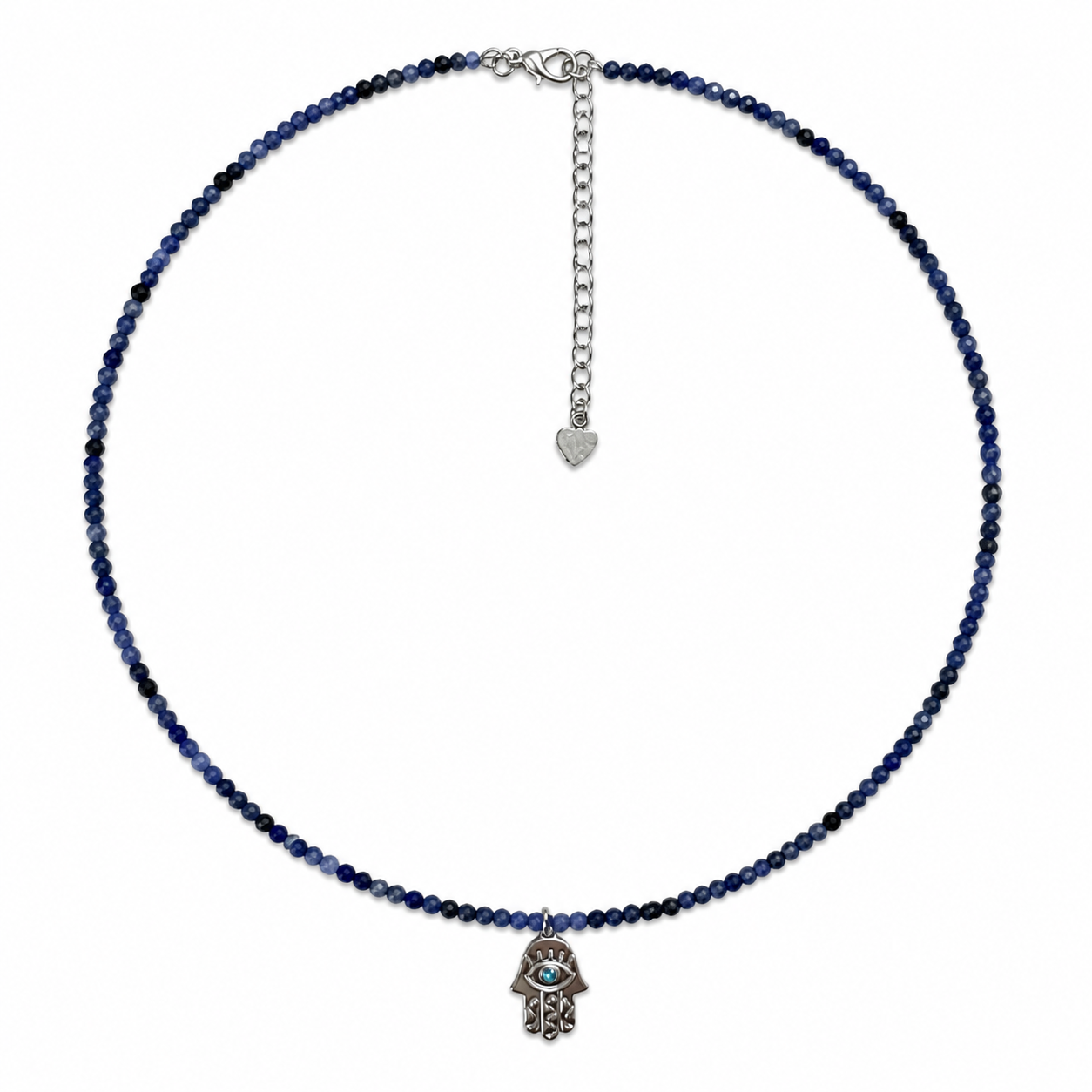 Sodalite Hamsa Protection Choker