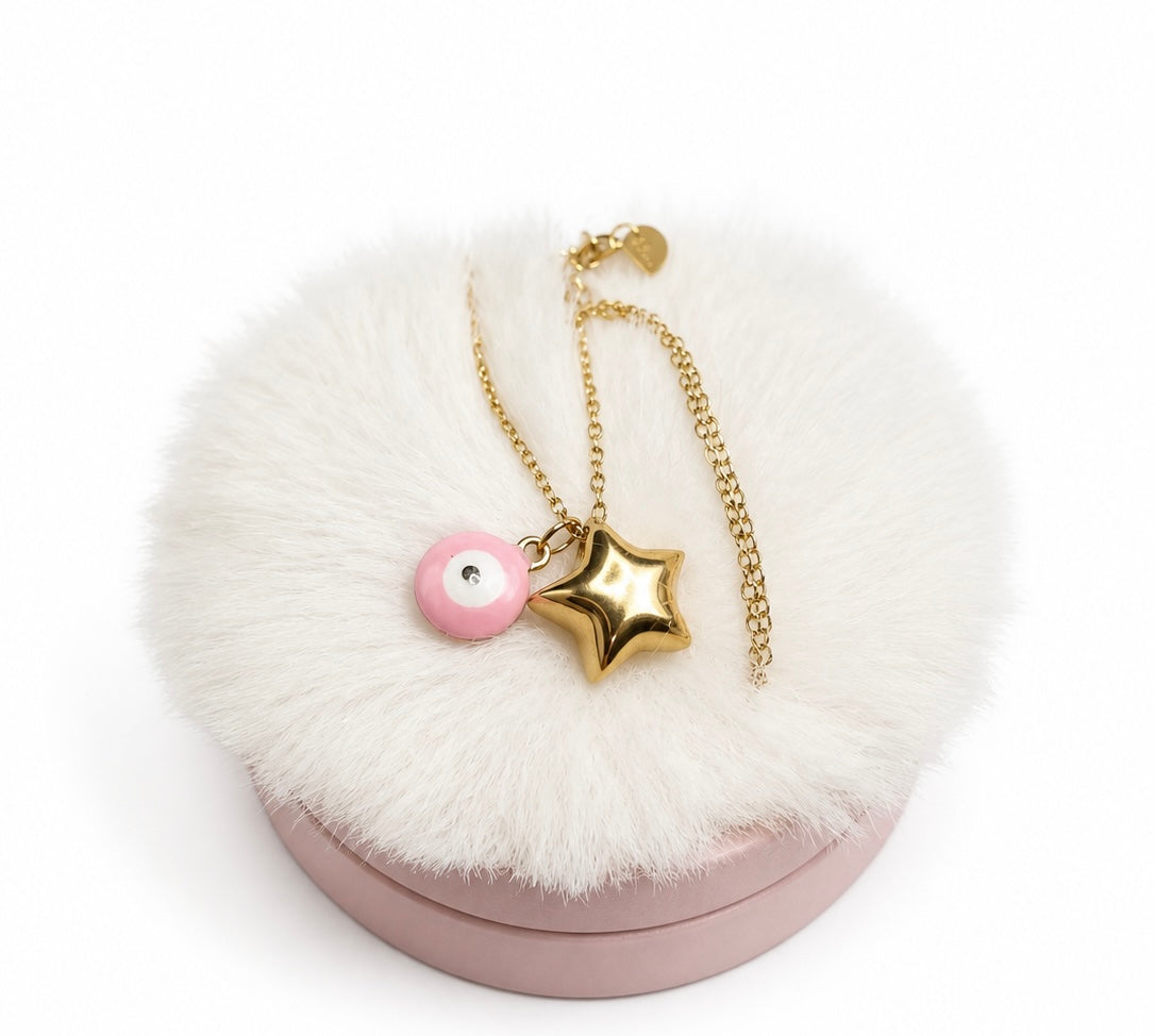 ✨ Golden Wish & Pink Evil Eye Love Box