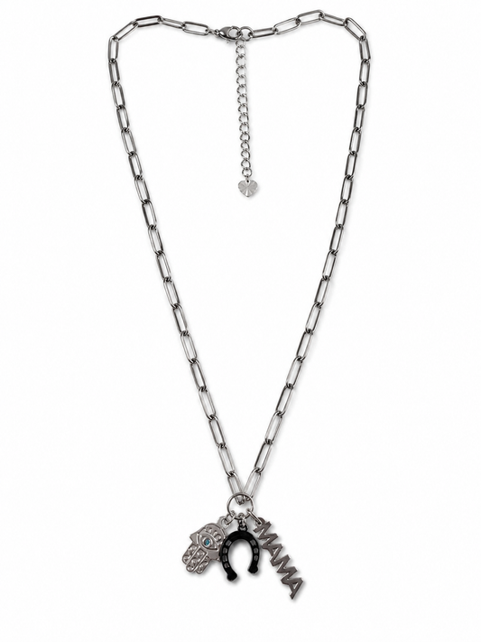 Silver Lucky Mama Necklace Gift Ready