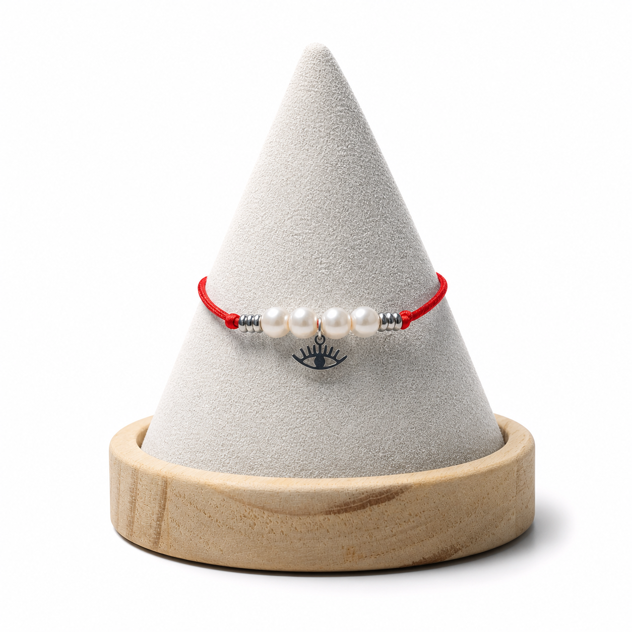 Pearl and Silver Eye - Red String Bracelet ✨Gift Ready Box